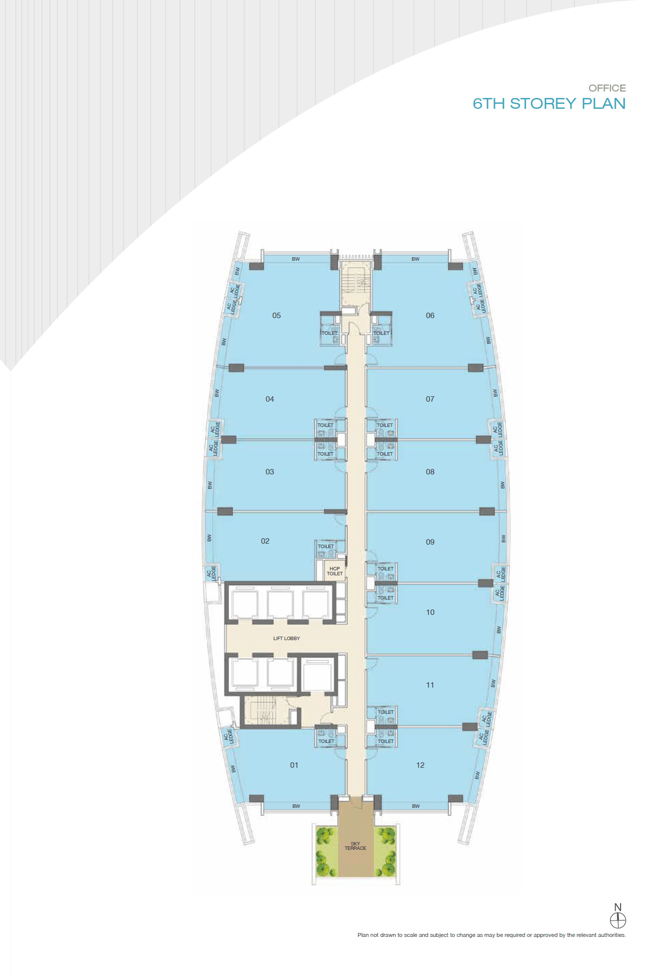 6TH STOREY PLAN floor plan